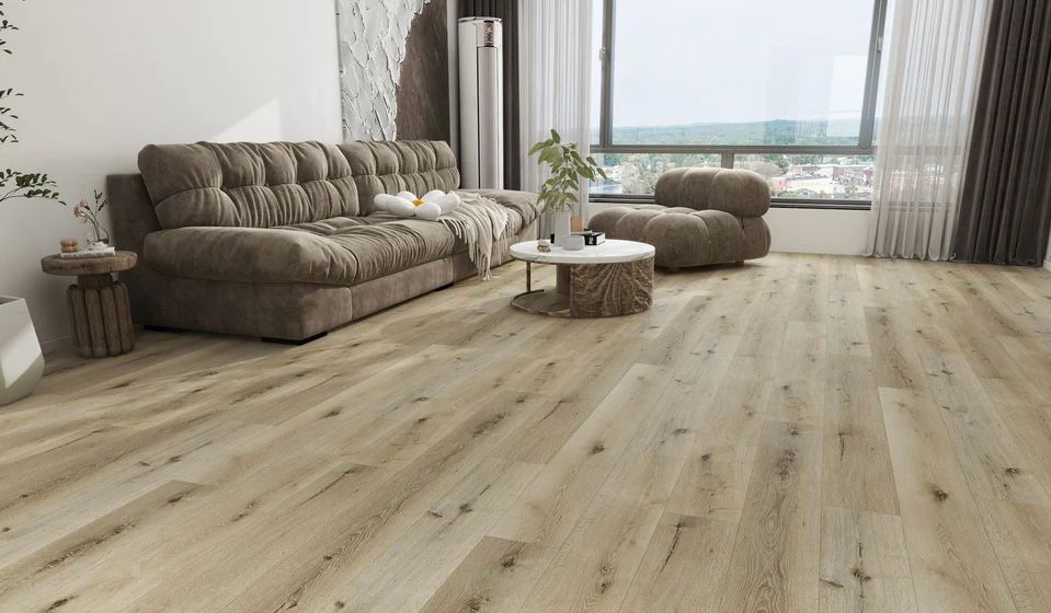 LAME PVC CLIPSABLE CHENE CLAIR (5,5mm d'épaisseur) sous-couche intégrée, garantie 20ans